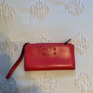 Kate Spade Hot Pink Wristlet Bag